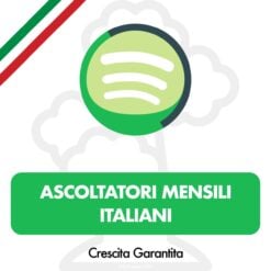 Compra Ascoltatori Mensili Spotify Italiani